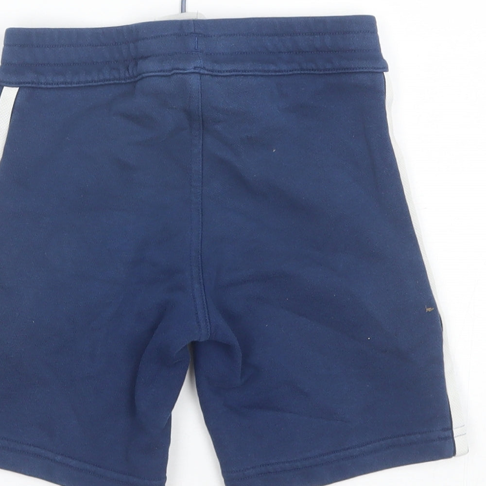 adidas Boys Blue  Cotton Sweat Shorts Size 5-6 Years  Regular