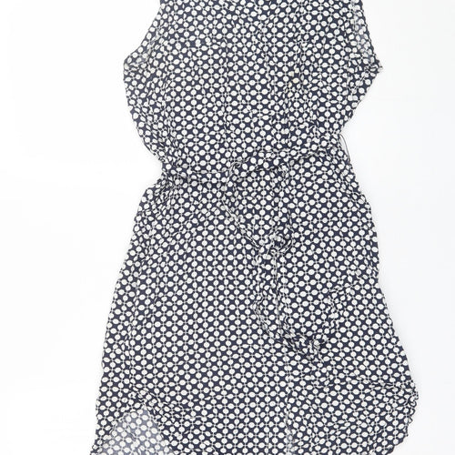 Gap Womens Blue Polka Dot Viscose Shift  Size XS  Round Neck