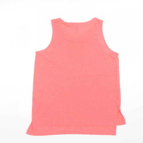Atmosphere Womens Pink  Cotton Blend Basic Tank Size 8 Round Neck