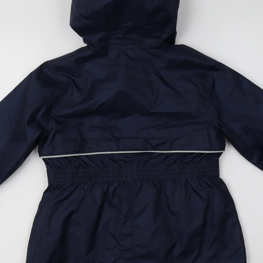 BlueZoo Girls Blue   Rain Coat Coat Size 7 Years