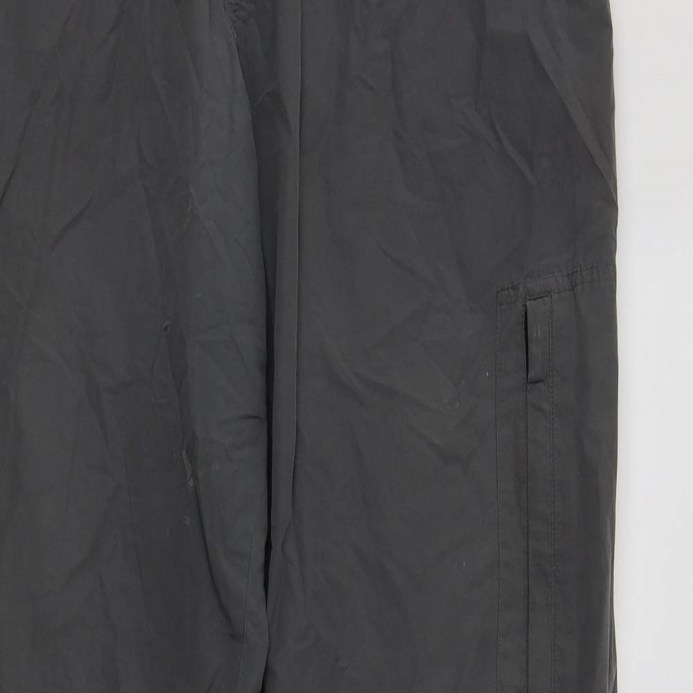 M&S Mens Grey  Polyamide Cargo Trousers Size 36 L33 in Regular