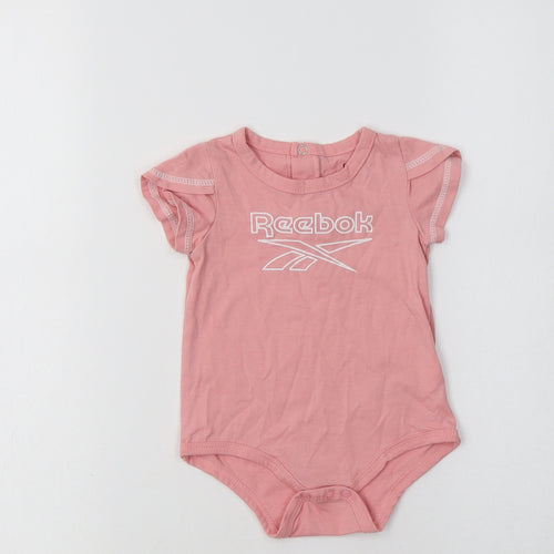 Reebok Baby Pink  Cotton Romper One-Piece Size 6-9 Months