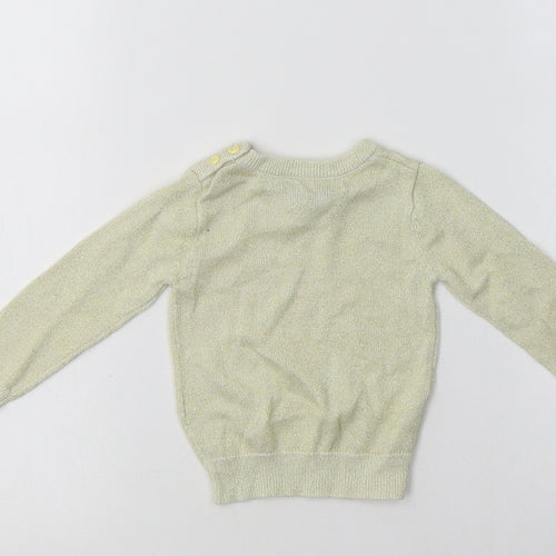Aygey Baby Gold  Viscose Pullover Jumper Size 6-9 Months