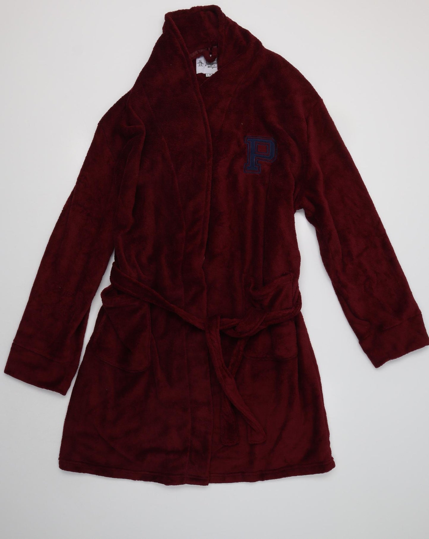 Penguin Mens Red  Polyester  Robe Size XL