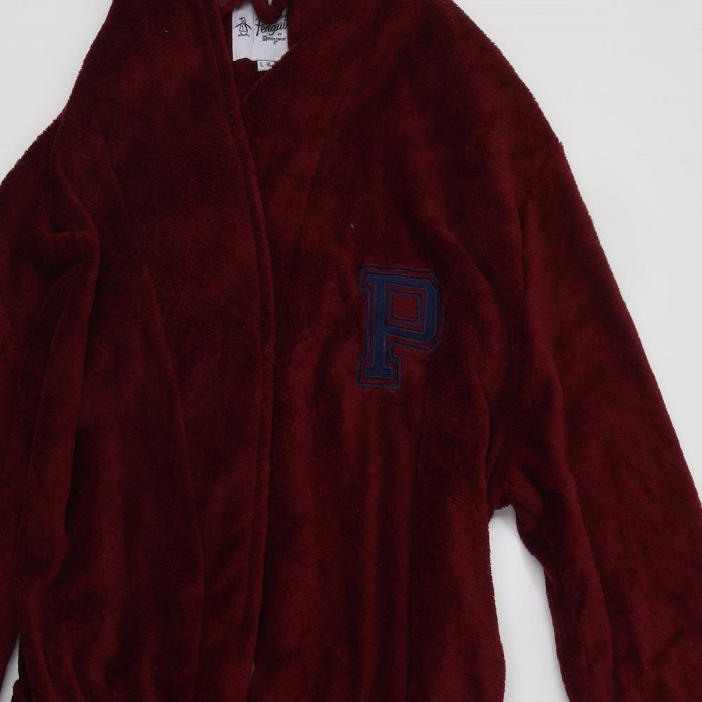 Penguin Mens Red  Polyester  Robe Size XL