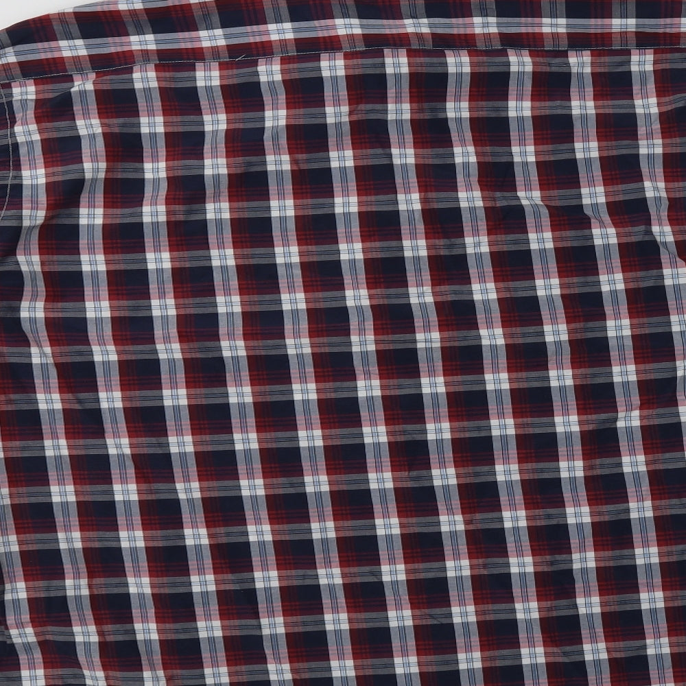 Carabou Mens Multicoloured Check Polyester  Button-Up Size XL Collared