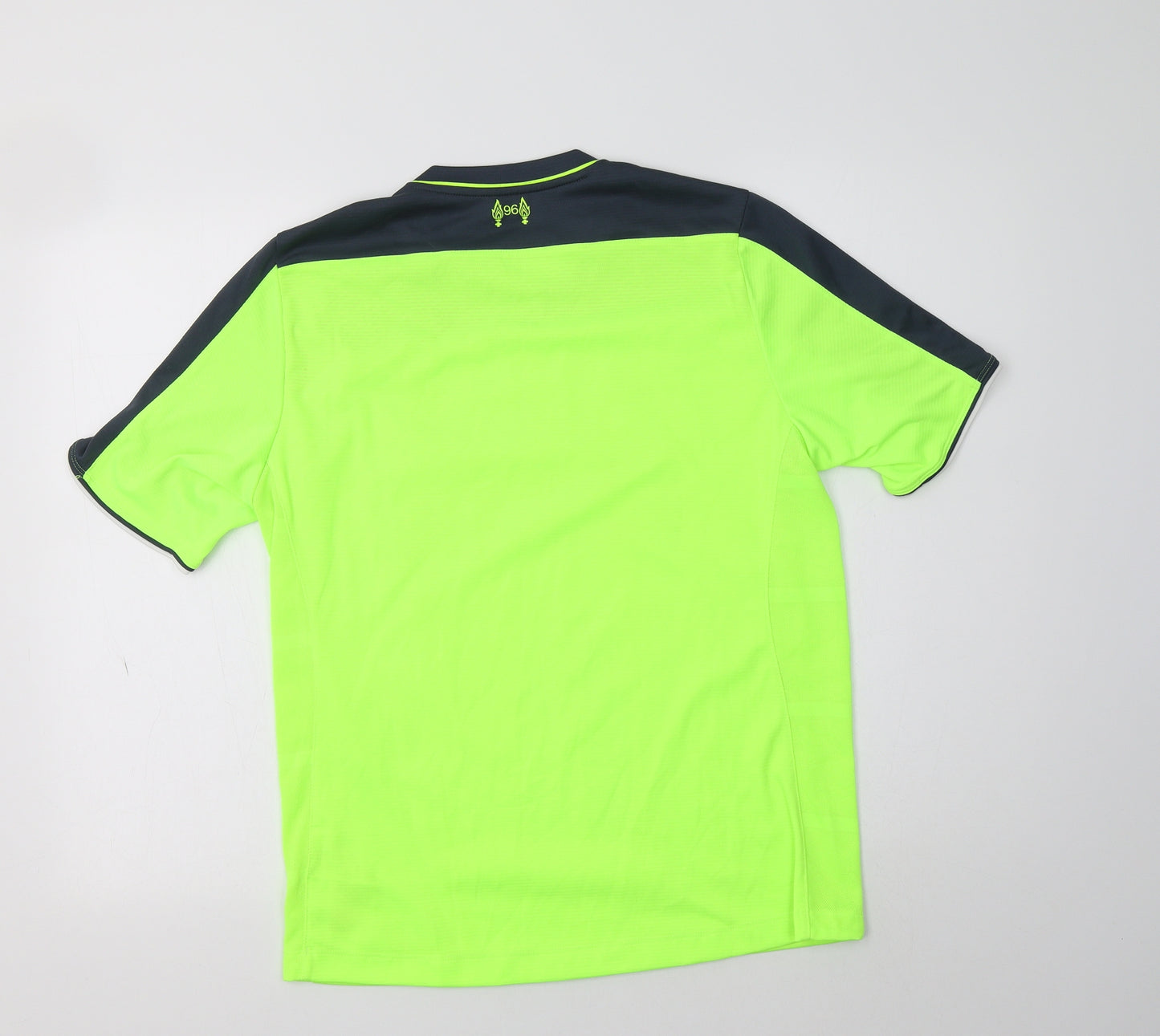 New Balance Mens Green Colourblock Polyester Basic T-Shirt Size S Crew Neck  - L.F.C.