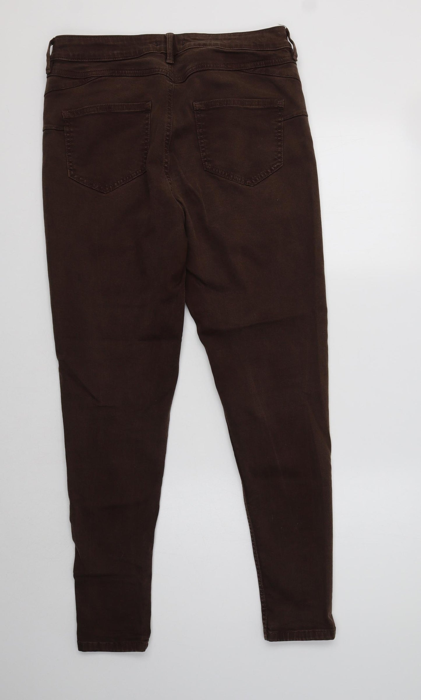 F&F Womens Brown  Lyocell Jegging Jeans Size 14 L29 in Regular