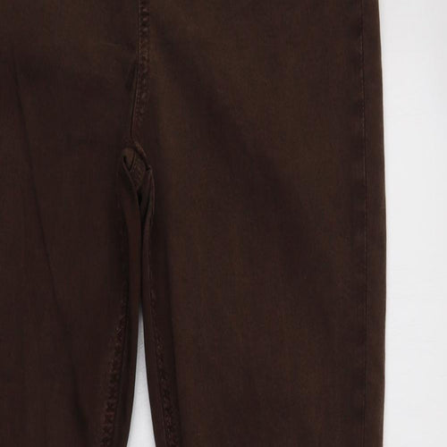F&F Womens Brown  Lyocell Jegging Jeans Size 14 L29 in Regular