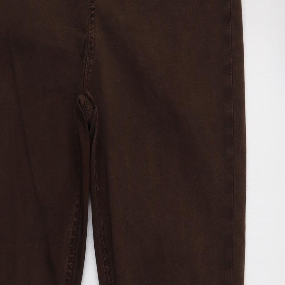 F&F Womens Brown  Lyocell Jegging Jeans Size 14 L29 in Regular