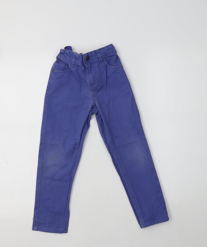 Primark Girls Blue  Cotton Skinny Jeans Size 5-6 Years  Regular