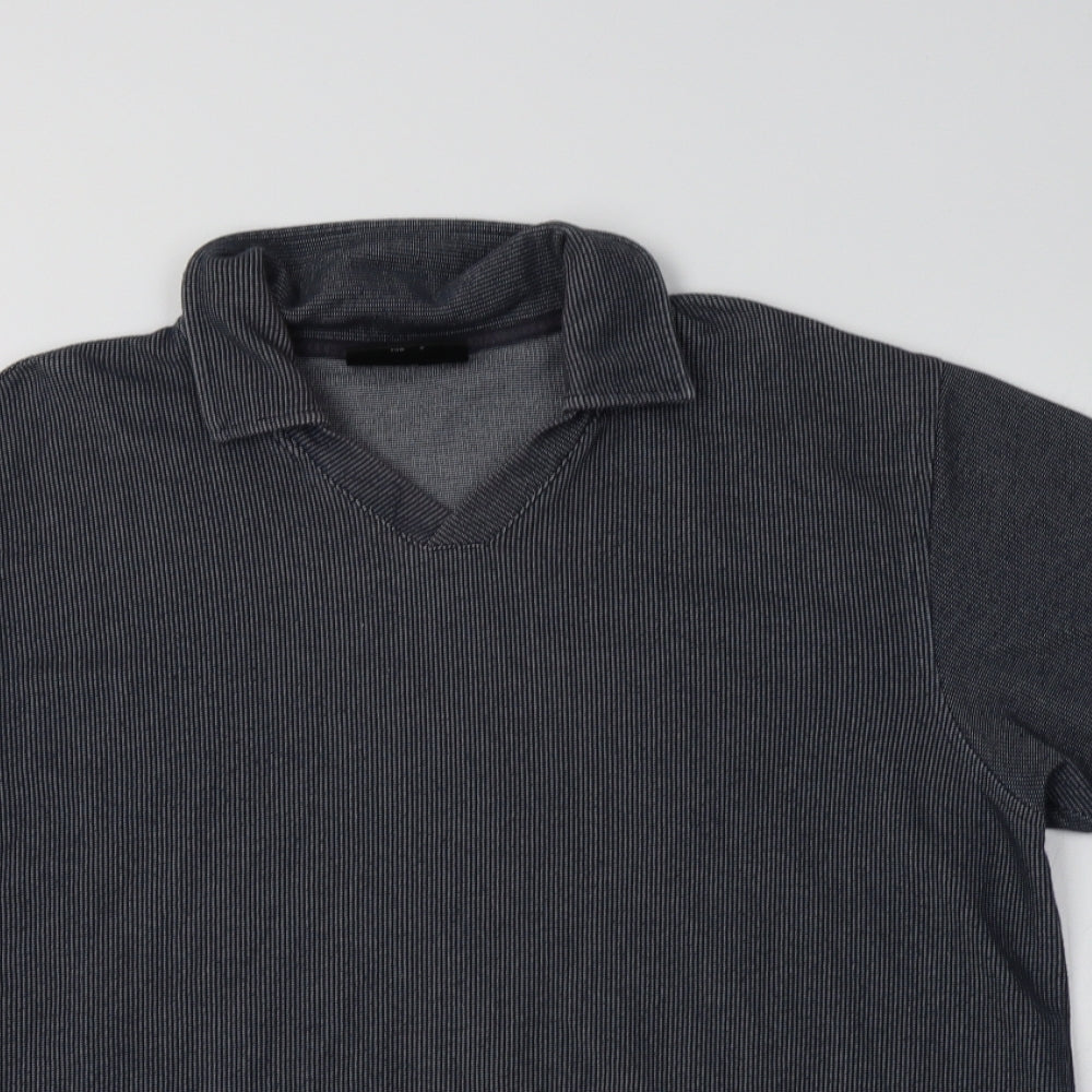 NEXT Mens Grey  Cotton  Polo Size M Collared