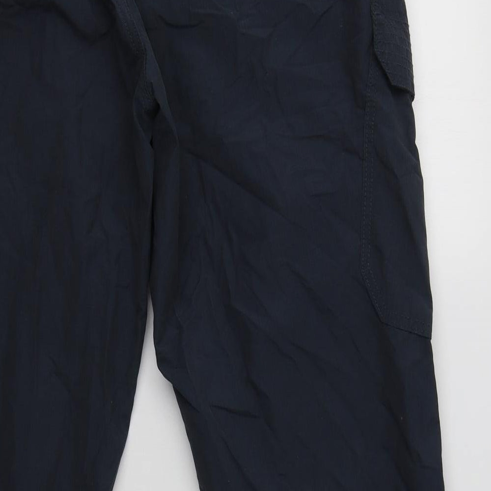 Matalan Mens Blue  Cotton Cargo Trousers Size 40 L31 in Regular