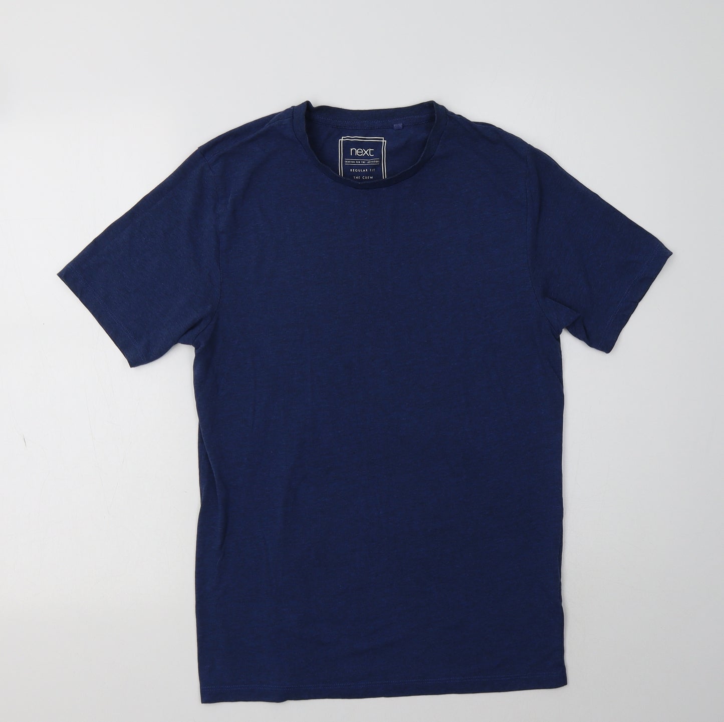 NEXT Mens Blue  Cotton  T-Shirt Size S Crew Neck