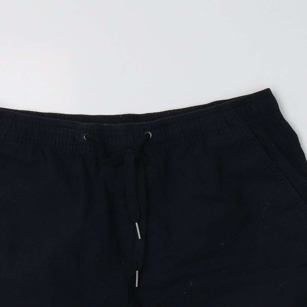 F&F Mens Black  Cotton Bermuda Shorts Size 30 L7 in Regular