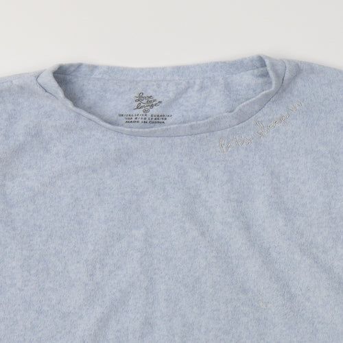 Primark Womens Blue  Polyester Top Lounge Set Size M