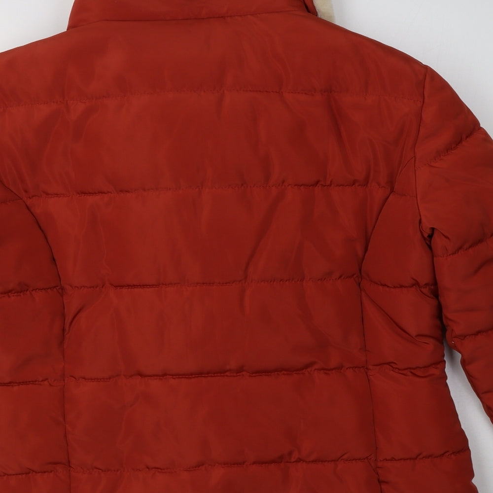 Roman Womens Orange   Puffer Jacket Jacket Size 14