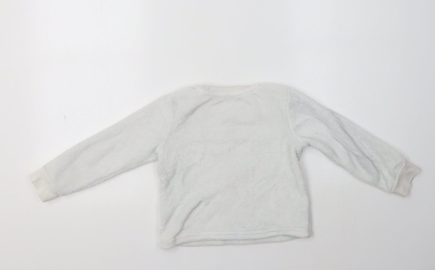 Matalan Girls White  Polyester Top Pyjama Top Size 3-4 Years   - Panda