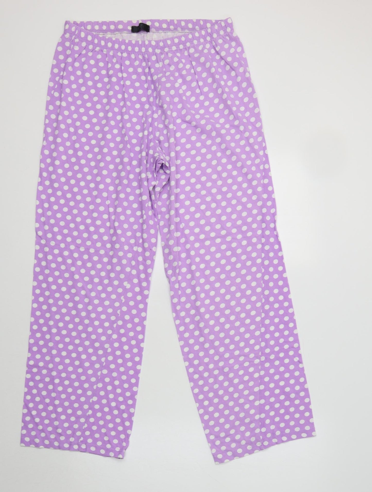 F&F Womens Purple Polka Dot Cotton  Pyjama Pants Size 12