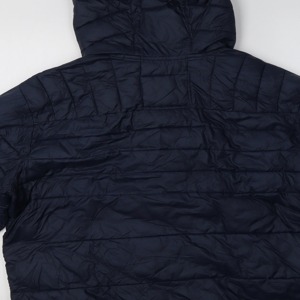 JACK & JONES Mens Blue   Puffer Jacket Jacket Size L