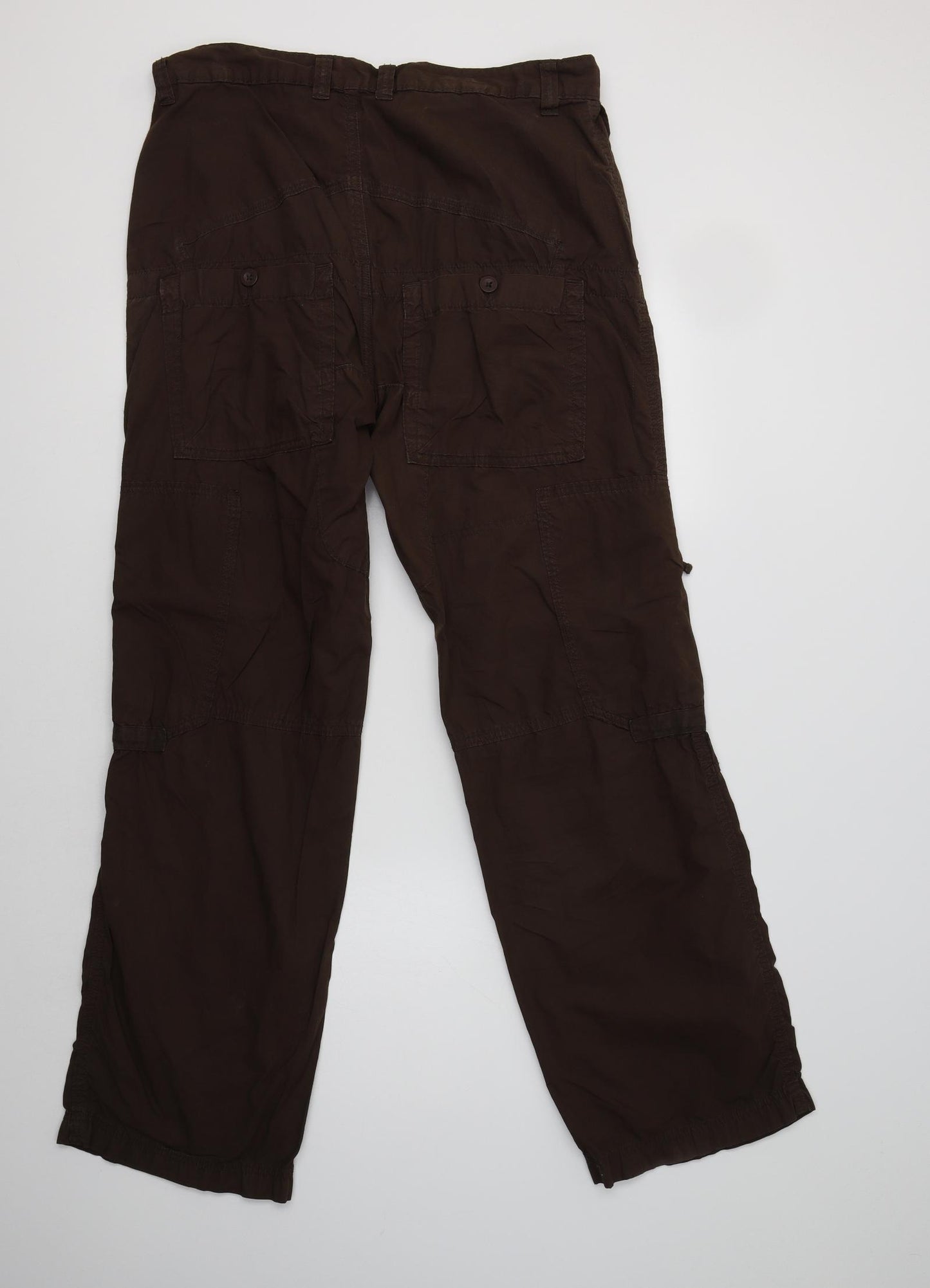 NEXT Mens Brown  Cotton Carpenter Trousers Size 34 L33 in Regular