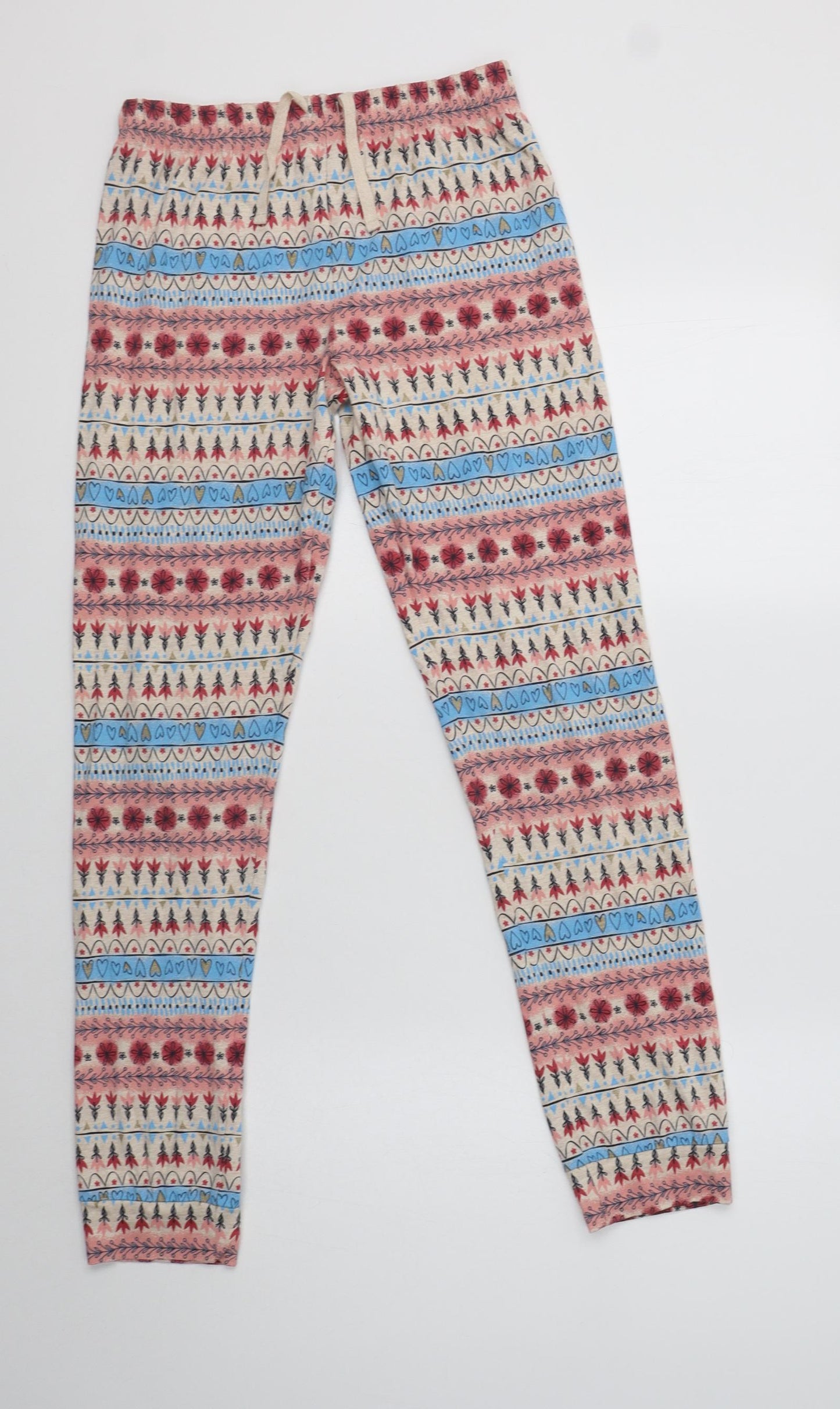 Nutmeg Girls Multicoloured Fair Isle Cotton  Pyjama Pants Size 11-12 Years