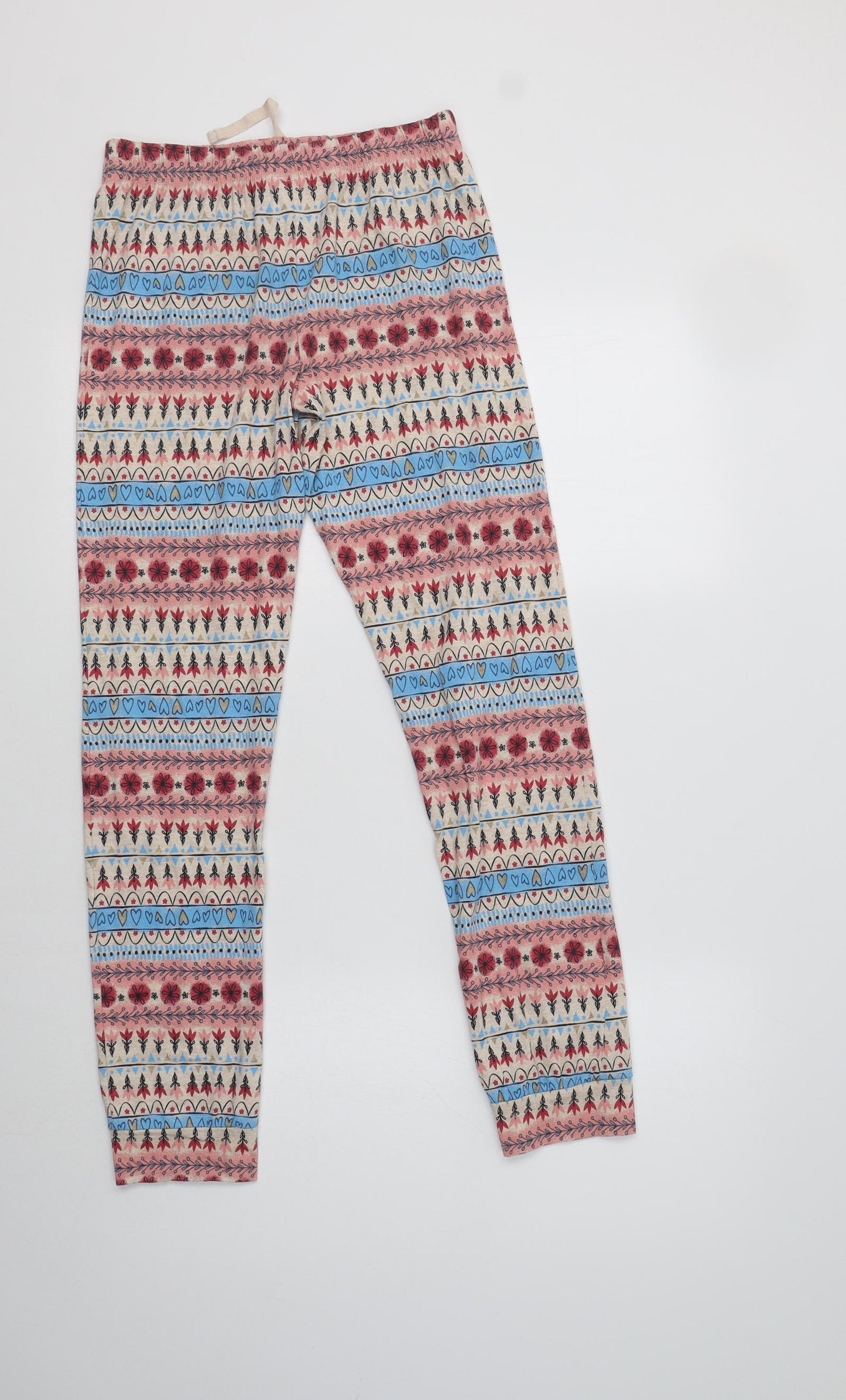 Nutmeg Girls Multicoloured Fair Isle Cotton  Pyjama Pants Size 11-12 Years