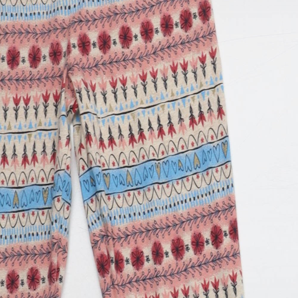 Nutmeg Girls Multicoloured Fair Isle Cotton  Pyjama Pants Size 11-12 Years