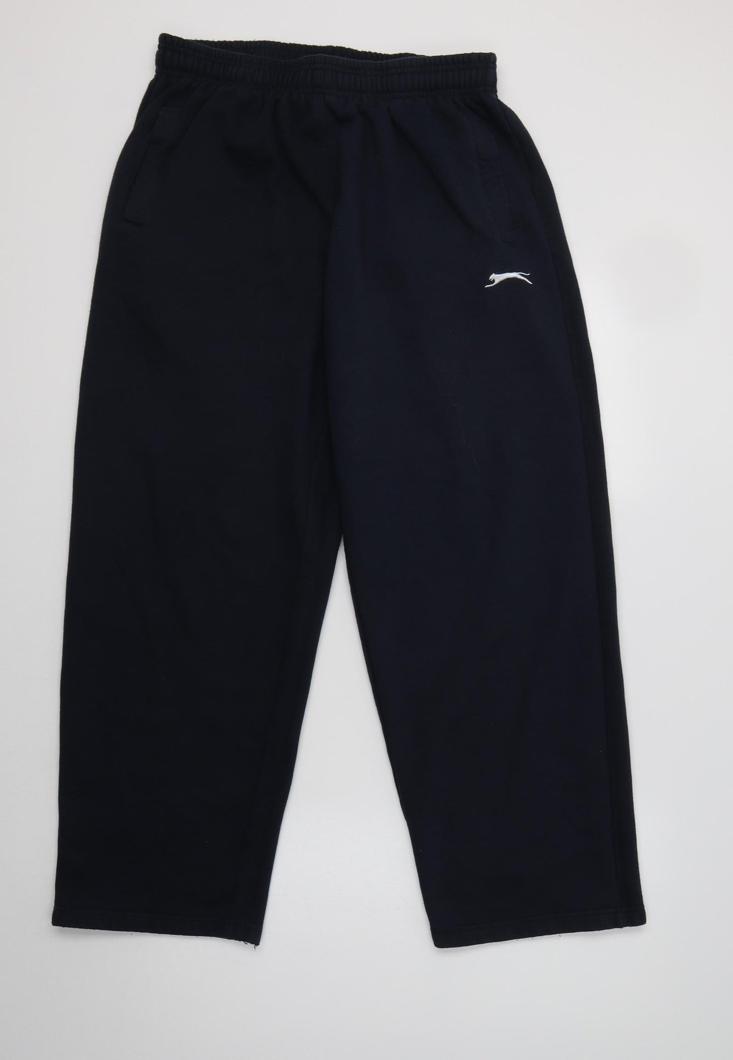 Slazenger Womens Blue  Cotton Jogger Trousers Size M L28 in Regular