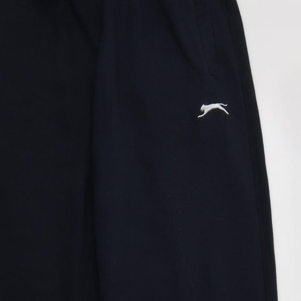 Slazenger Womens Blue  Cotton Jogger Trousers Size M L28 in Regular