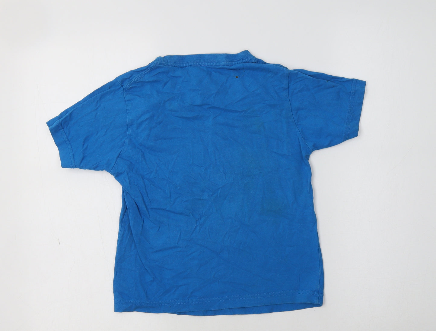 Nike Girls Blue  Cotton Basic T-Shirt Size 9-10 Years Crew Neck