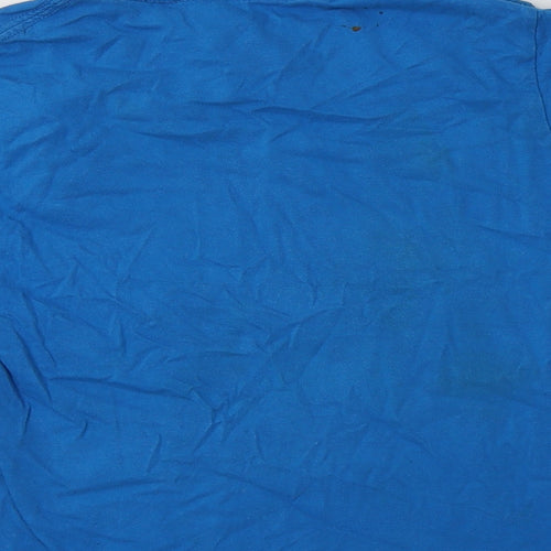 Nike Girls Blue  Cotton Basic T-Shirt Size 9-10 Years Crew Neck