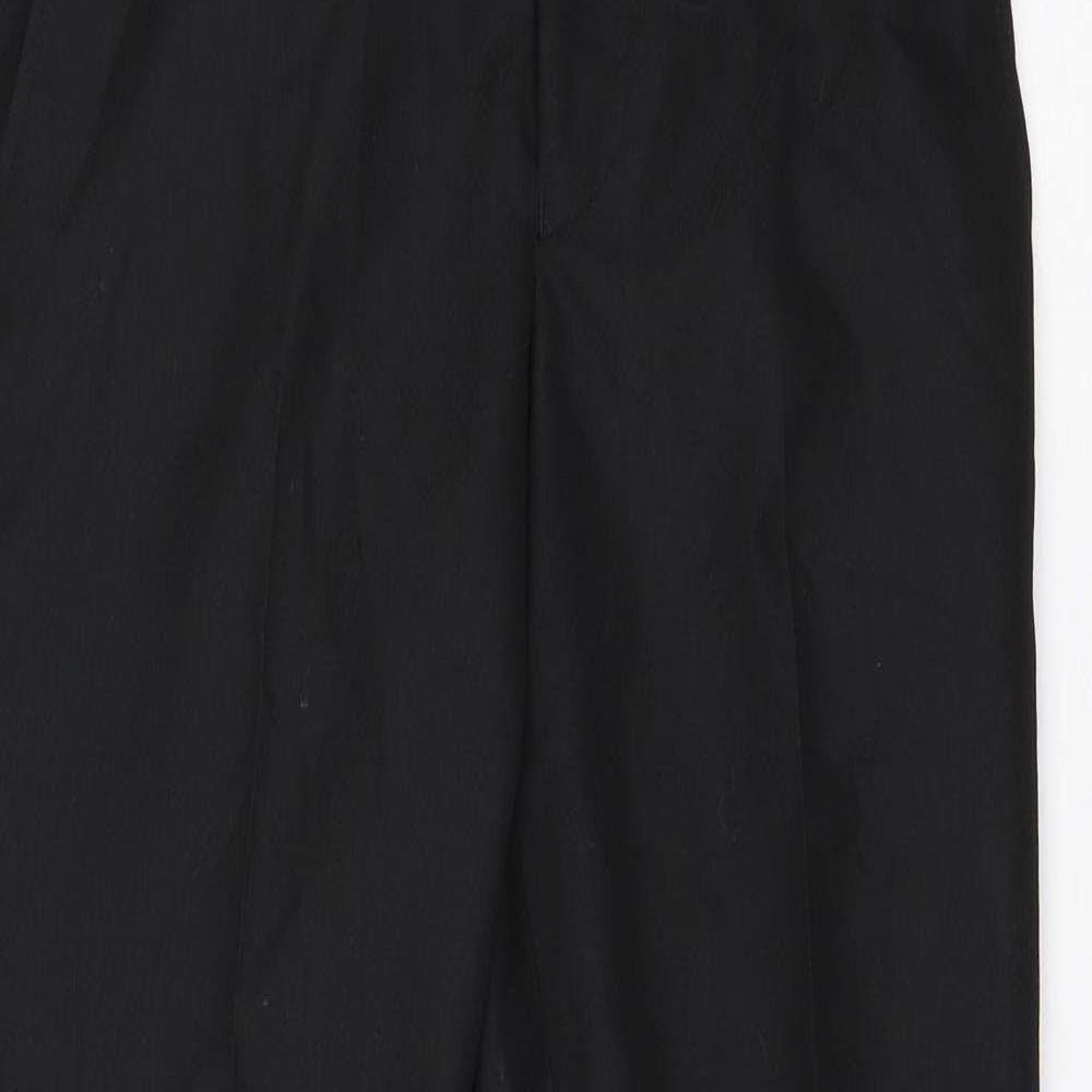 NEXT Mens Black  Viscose Dress Pants Trousers Size 28 L28 in Regular