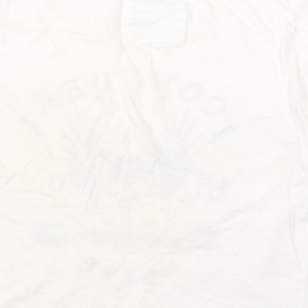 NEXT Mens White  Cotton  T-Shirt Size M Round Neck
