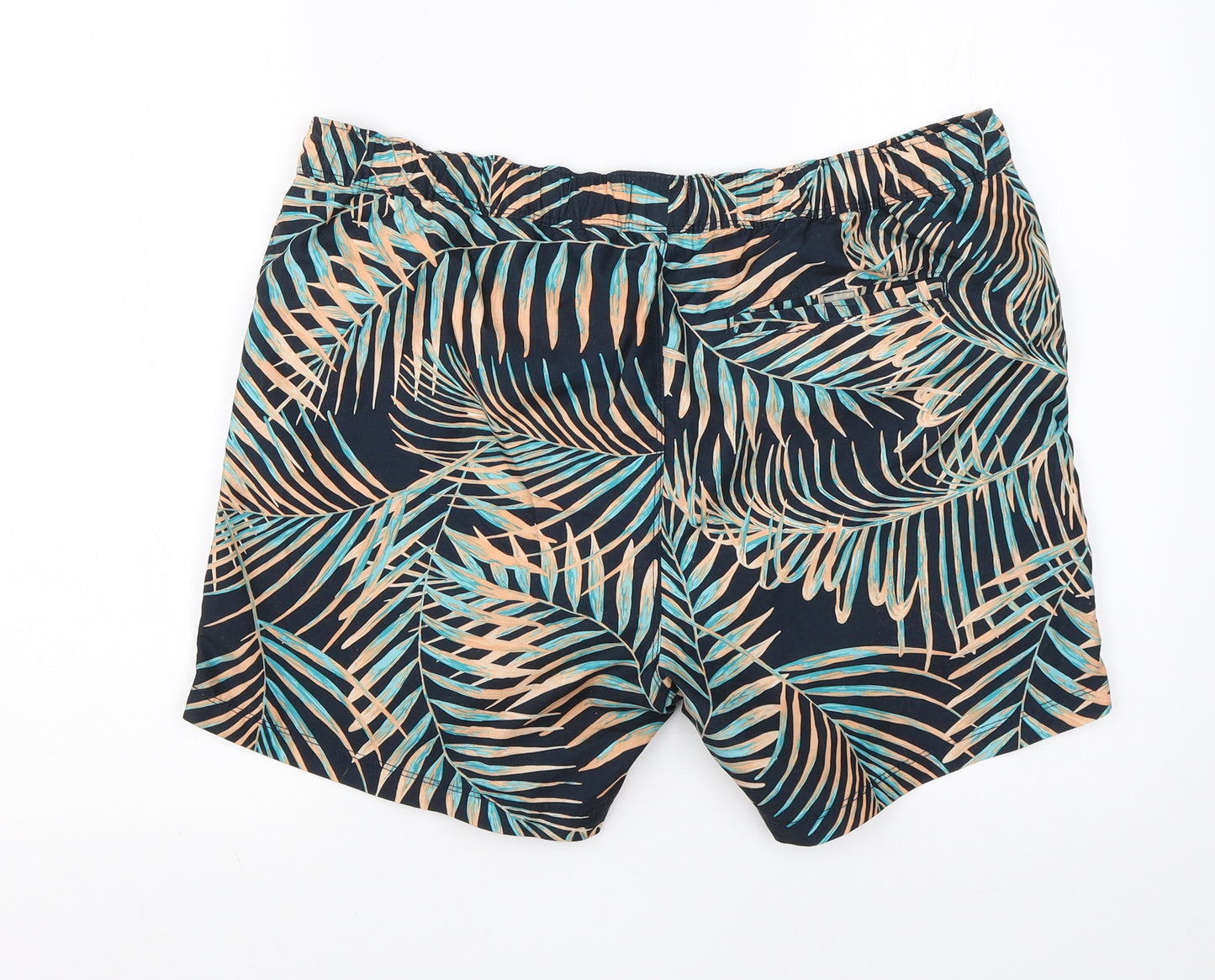 NEXT Mens Green Floral Polyester Athletic Shorts Size M  Regular  - beach swim