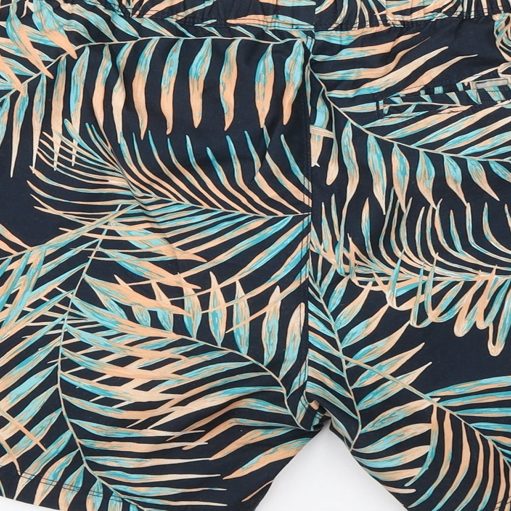 NEXT Mens Green Floral Polyester Athletic Shorts Size M  Regular  - beach swim