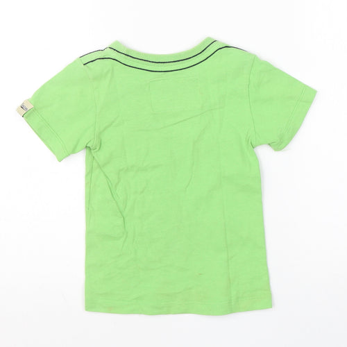 Kangaroo Boys Green  Cotton Basic T-Shirt Size S Round Neck