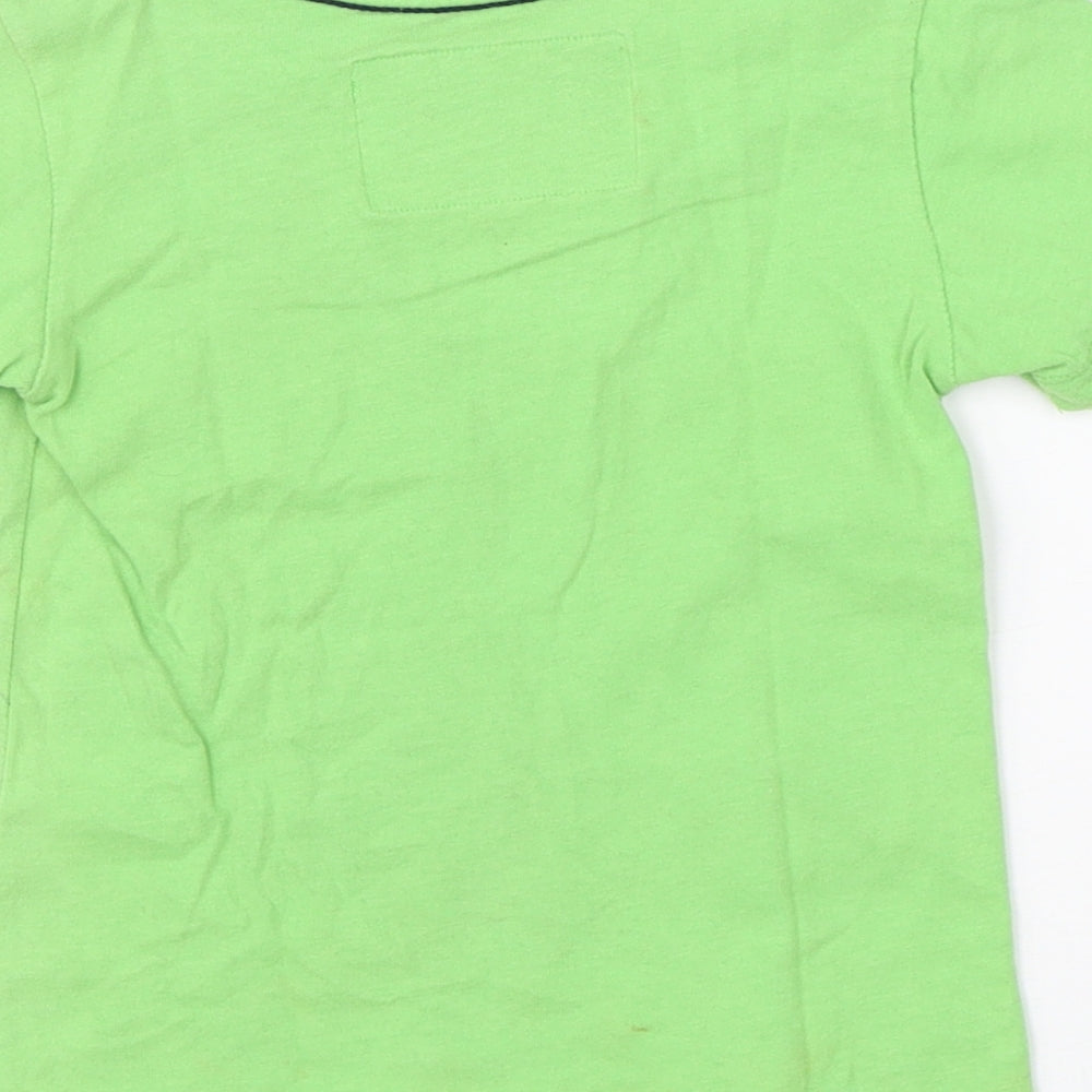 Kangaroo Boys Green  Cotton Basic T-Shirt Size S Round Neck