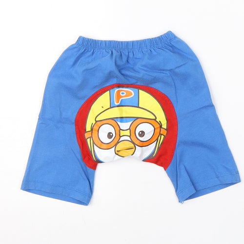 Pororo Boys Blue  Cotton Sweatpants Trousers Size 12 Months   - pororo
