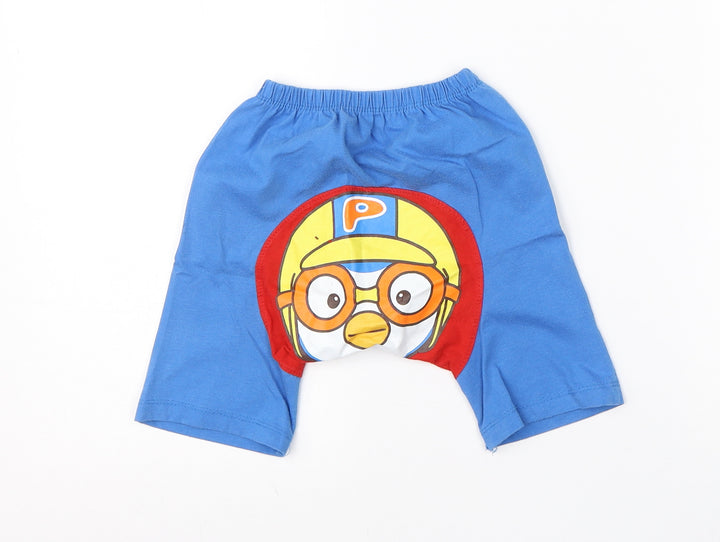 Pororo Boys Blue  Cotton Sweatpants Trousers Size 12 Months   - pororo