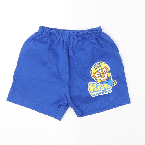 Pororo Boys Blue  Cotton Sweatpants Trousers Size 12 Months   - pororo