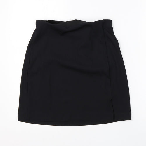 Divided Womens Black  Polyester A-Line Skirt Size S