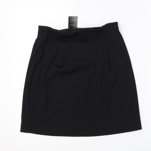 Divided Womens Black  Polyester A-Line Skirt Size S