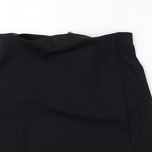 Divided Womens Black  Polyester A-Line Skirt Size S