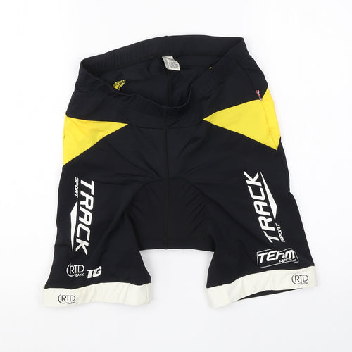 Crane Mens Black  Polyamide Biker Shorts Size M  Regular