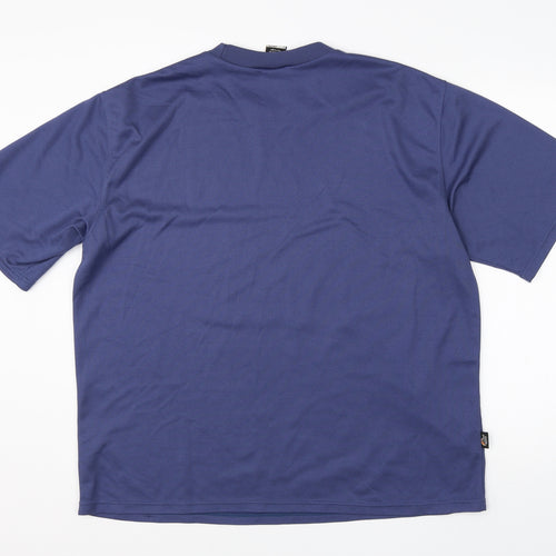 Lowe Alpine Mens Blue  Polyester  T-Shirt Size L Round Neck