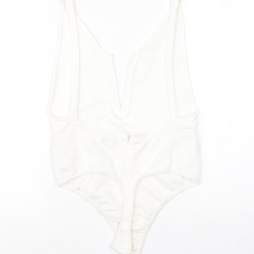 In the Style Womens White  Polyester Romper One-Piece Size 10