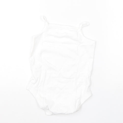 F&F Girls White  Cotton Romper One-Piece Size 2-3 Years