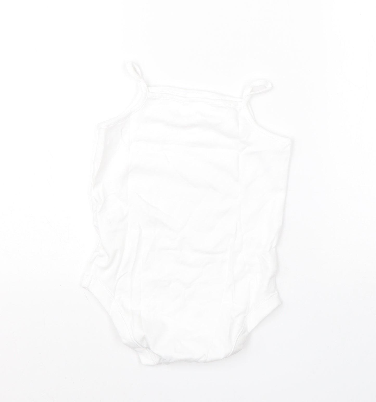 F&F Girls White  Cotton Romper One-Piece Size 2-3 Years