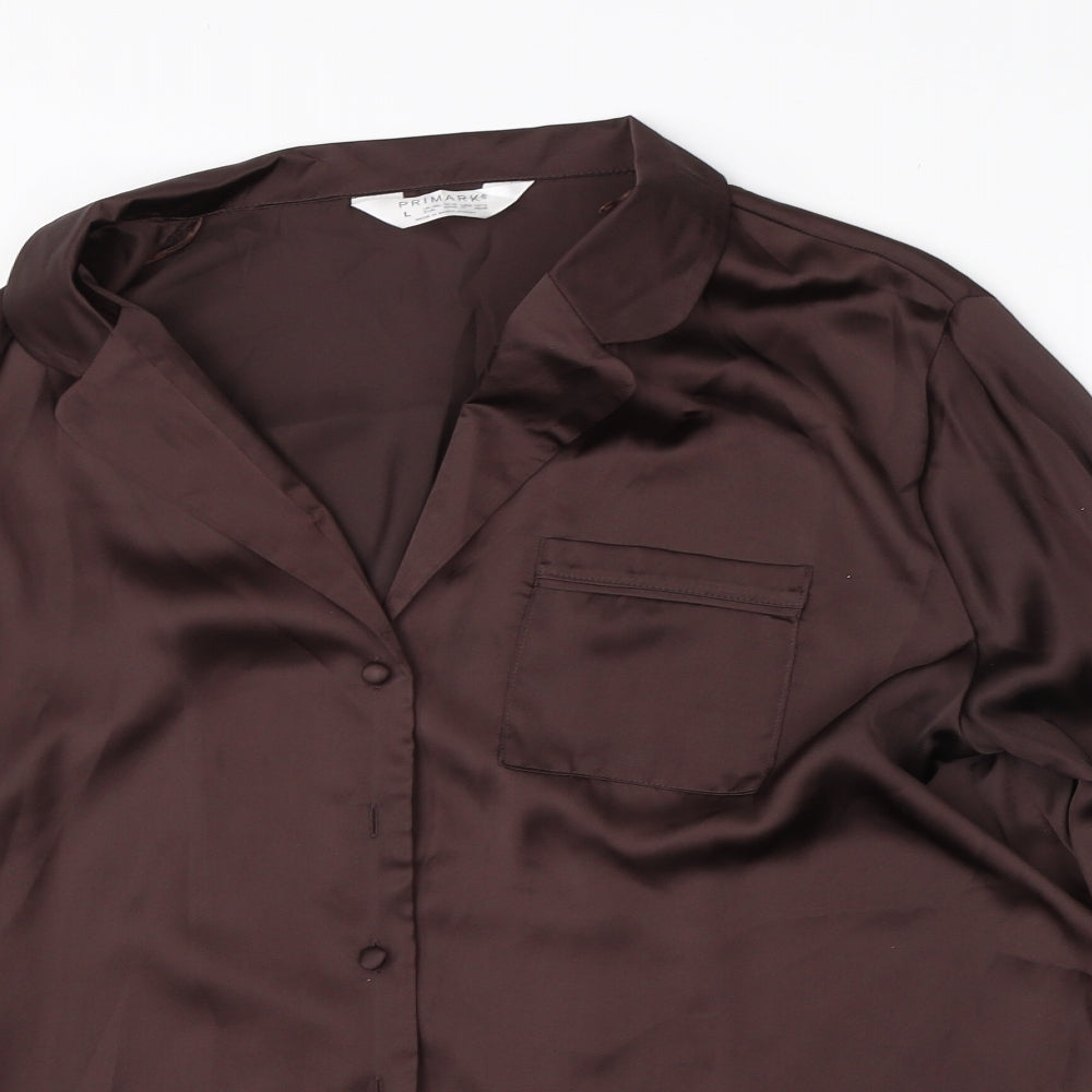 Primark Womens Brown  Polyester  Nightshirt Size L